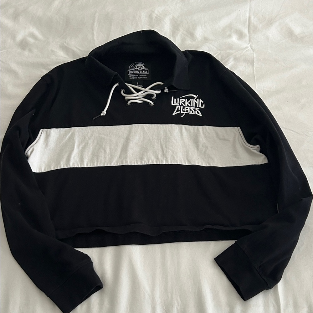 Lurking Class Black and White Long Sleeve Tee